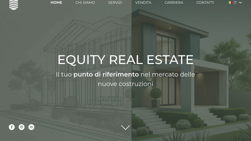 Sito web Equity Real Estate realizzato da FlipUp