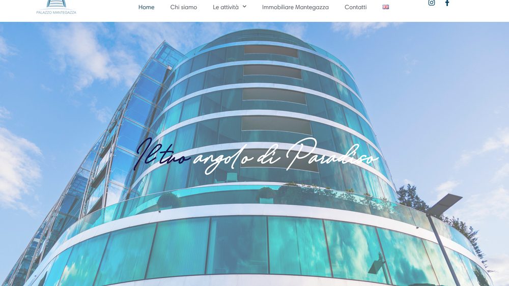 Sito web Palazzo Mantegazza realizzato da FlipUp