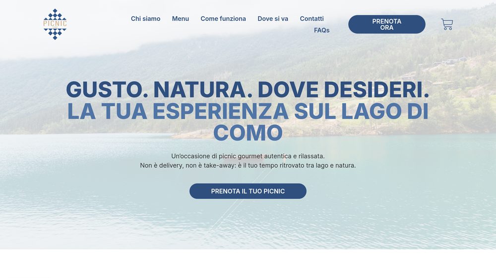 Sito web Picnic Como realizzato da FlipUp